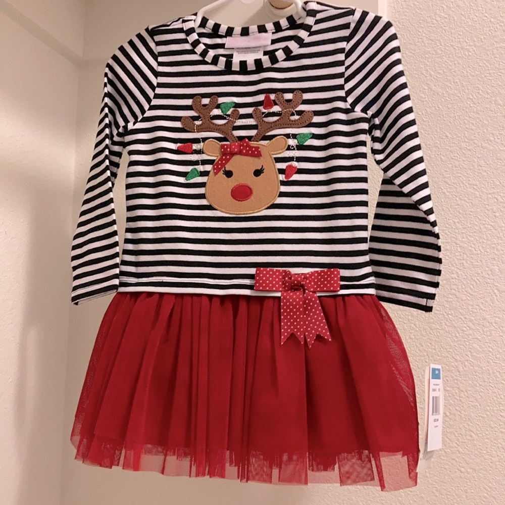 Christmas holiday, girl toddler dress legging set